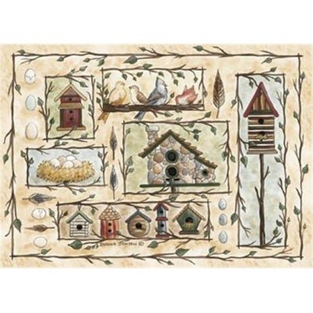 Associated Weavers Custom Printed Rugs BIRD HOUSES Bird Houses Rug BIRD HOUSES